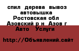 спил  дерева  вывоз  автовышка - Ростовская обл., Азовский р-н, Азов г. Авто » Услуги   